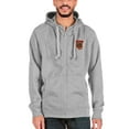 thumbnail image 1 of Men's Antigua Gray Tuskegee Golden Tigers Victory Full-Zip Hoodie, 1 of 1
