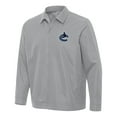 thumbnail image 1 of Men's Antigua  Gray Vancouver Canucks Pivot Full-Zip Jacket, 1 of 1