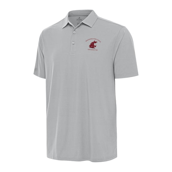 Men's Antigua Gray Washington State Cougars Era Polo