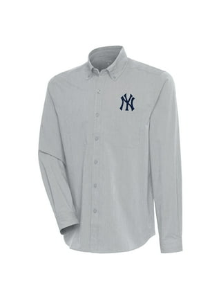 Majestic new york yankees navy Blue batting practice button down