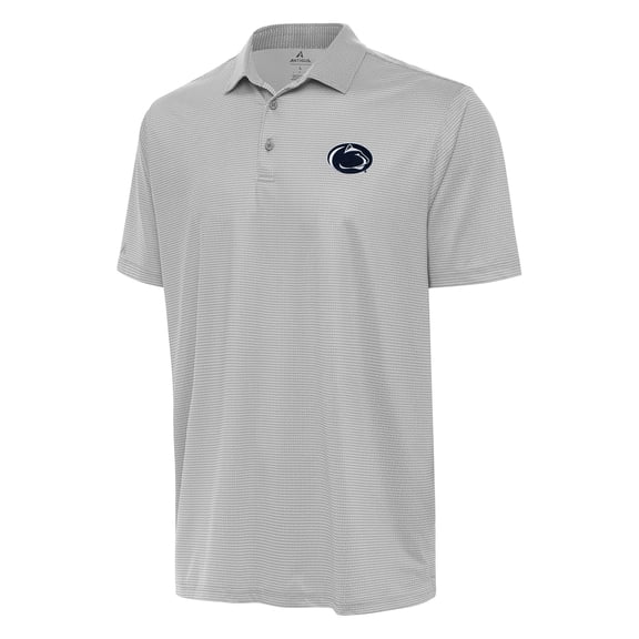 Men's Antigua Gray/White Penn State Nittany Lions Rings Polo