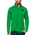 thumbnail image 1 of Men's Antigua Green Austin FC Tribute Quarter-Zip Pullover Top, 1 of 1