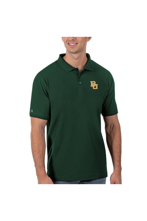 Men's Antigua Green Baylor Bears Legacy Pique Polo