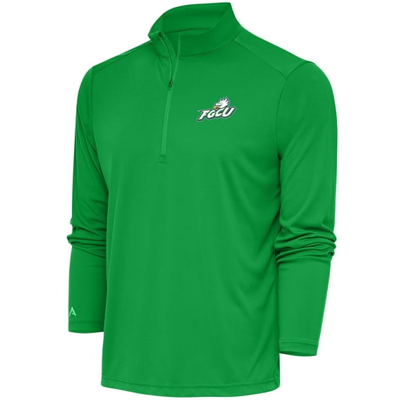 Men's Antigua Green Florida Gulf Coast Eagles Tribute Quarter-Zip Top