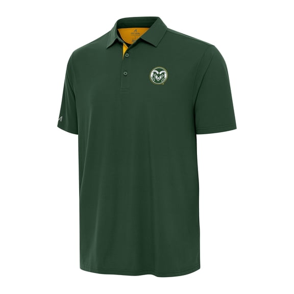Men's Antigua Green/Gold Colorado State Rams Era Polo