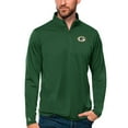 thumbnail image 1 of Men's Antigua Green Green Bay Packers Tribute Quarter-Zip Lightweight Pullover Top, 1 of 1