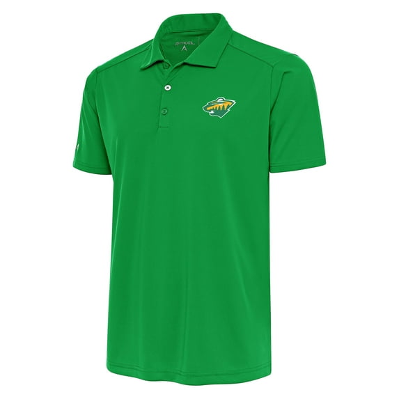 Men's Antigua Green Minnesota Wild Special Edition 2.0 Tribute Polo