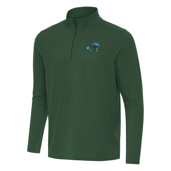 Men's Antigua Green Tulane Green Wave Intent Quarter-Zip Top
