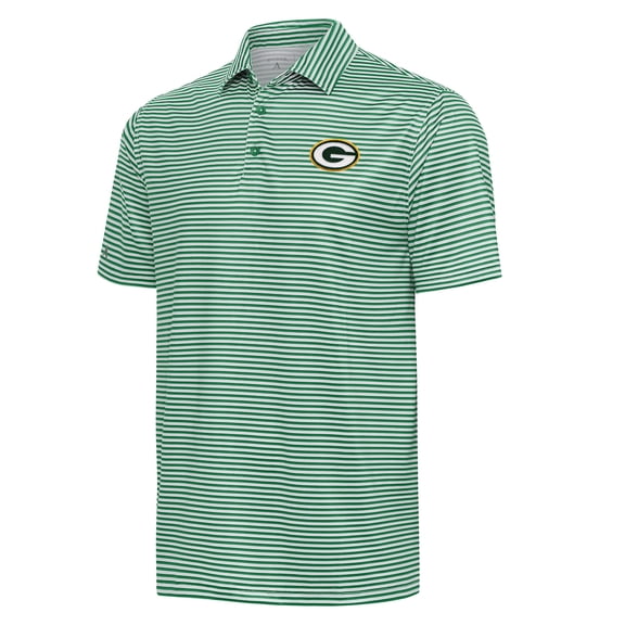 Men's Antigua  Green/White Green Bay Packers Skills Polo