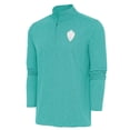 thumbnail image 1 of Men's Antigua Heather Aqua Colorado Rapids  Hunk Quarter-Zip Pullover Top, 1 of 1