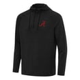 thumbnail image 1 of Men's Antigua Heather Black Alabama Crimson Tide Spikes Quarter-Zip Hoodie, 1 of 1