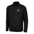thumbnail image 1 of Men's Antigua Heather Black Anaheim Ducks Hold-Up Full-Zip Tri-Blend Jacket, 1 of 1