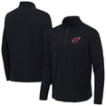 thumbnail image 1 of Men's Antigua  Heather Black Arizona Cardinals Sync Tri-Blend Quarter-Zip Pullover, 1 of 3
