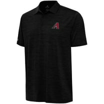 Men's Antigua  Heather Black Arizona Diamondbacks Layout Polo