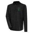 thumbnail image 1 of Men's Antigua  Heather Black Austin FC Tidy Quarter-Zip Pullover Hoodie, 1 of 1