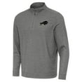 thumbnail image 1 of Men's Antigua  Heather Black Buffalo Bills Subtle Quarter-Zip Top, 1 of 2