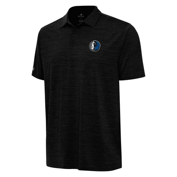 Men's Antigua  Heather Black Dallas Mavericks Layout Polo