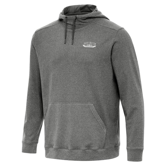 Men's Antigua  Heather Black Darlington Raceway Cloud Pullover Hoodie