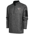 thumbnail image 1 of Men's Antigua  Heather Black Fordham Rams Fortune Quarter-Zip Pullover Jacket, 1 of 1
