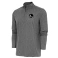 thumbnail image 1 of Men's Antigua Heather Black Golden State Warriors Hunk Quarter-Zip Top, 1 of 1