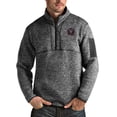 thumbnail image 1 of Men's Antigua Heather Black Inter Miami CF Fortune Quarter-Zip Pullover Jacket, 1 of 1