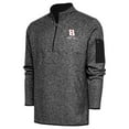thumbnail image 1 of Men's Antigua Heather Black Kyle Busch Fortune Quarter-Zip Pullover Jacket, 1 of 1