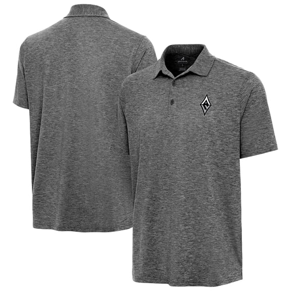 Men's Antigua Heather Black Las Vegas Aces Par 3 Polo