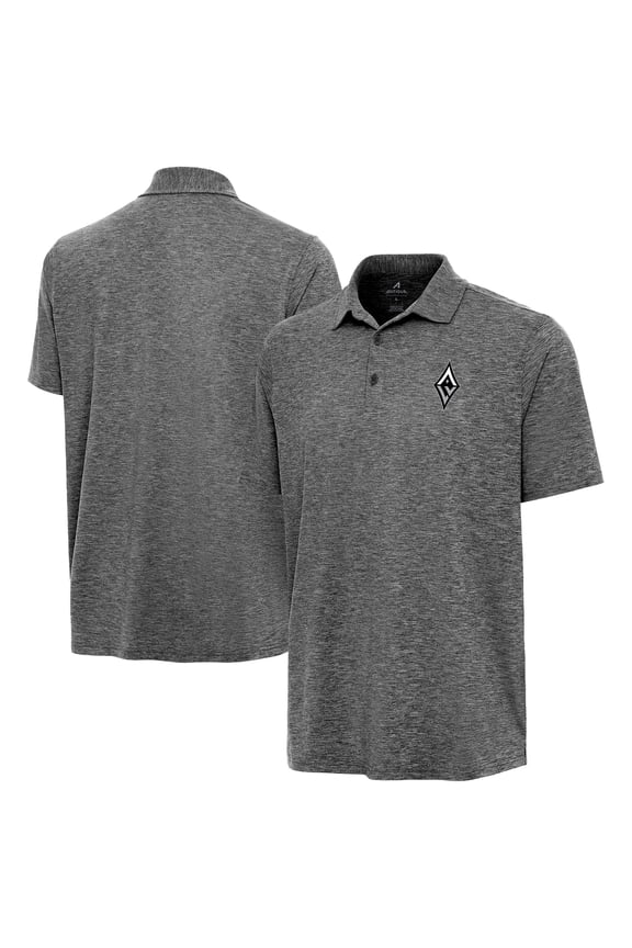 Men's Antigua Heather Black Las Vegas Aces Par 3 Polo