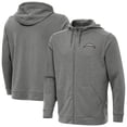 thumbnail image 1 of Men's Antigua Heather Black Los Angeles Chargers Effortless Full-Zip Hoodie Jacket, 1 of 4