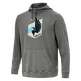 thumbnail image 1 of Men's Antigua  Heather Black Minnesota United FC Cloud Pullover Hoodie, 1 of 1