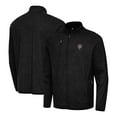 thumbnail image 1 of Men's Antigua Heather Black New Mexico Lobos Hold-Up Tri-Blend Full-Zip Jacket, 1 of 3