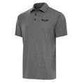 thumbnail image 1 of Men's Antigua  Heather Black New Orleans Pelicans Big & Tall Par 3 Polo, 1 of 1