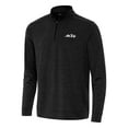 thumbnail image 1 of Men's Antigua Heather Black New York Jets Bright Quarter-Zip Top, 1 of 1