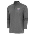 thumbnail image 1 of Men's Antigua  Heather Black Oklahoma City Thunder Hunk Quarter-Zip Pullover Top, 1 of 1