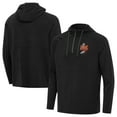 thumbnail image 1 of Men's Antigua Heather Black Philadelphia Eagles Super Bowl LIX Champions Spikes Quarter-Zip Hoodie, 1 of 3