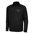 thumbnail image 1 of Men's Antigua Heather Black Philadelphia Flyers Hold-Up Full-Zip Tri-Blend Jacket, 1 of 1