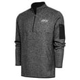 thumbnail image 1 of Men's Antigua Heather Black Roush Fenway Keselowski Racing Fortune Quarter-Zip Pullover Jacket, 1 of 1