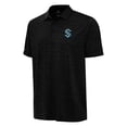 thumbnail image 1 of Men's Antigua  Heather Black Seattle Kraken Layout Polo, 1 of 1