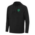 thumbnail image 1 of Men's Antigua Heather Black Seattle Sounders FC Spikes Raglan Quarter-Zip Hoodie, 1 of 1
