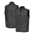 thumbnail image 1 of Men's Antigua  Heather Black Stanford Cardinal Fortune Full-Zip Vest, 1 of 3