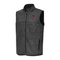 thumbnail image 1 of Men's Antigua Heather Black Texas Tech Red Raiders Fortune Full-Zip Vest, 1 of 1