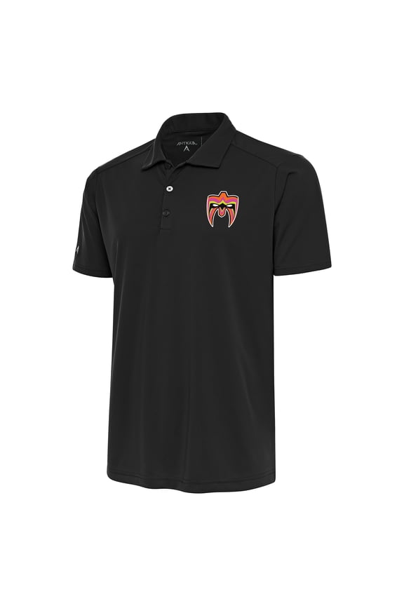 Men's Antigua  Heather Black The Ultimate Warrior Tribute Polo