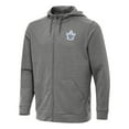 thumbnail image 1 of Men's Antigua Heather Black Toronto Maple Leafs Effortless Full-Zip Hoodie Jacket, 1 of 1