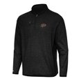 thumbnail image 1 of Men's Antigua Heather Black UTEP Miners Certain Quarter-Zip Tri-Blend Sweatshirt, 1 of 1