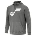 thumbnail image 1 of Men's Antigua Heather Black Utah Jazz Cloud Pullover Hoodie, 1 of 1