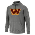 thumbnail image 1 of Men's Antigua Heather Black Washington Commanders Cloud Pullover Hoodie, 1 of 1