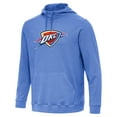 thumbnail image 1 of Men's Antigua Heather Blue Oklahoma City Thunder Cloud Pullover Hoodie, 1 of 1