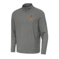 thumbnail image 1 of Men's Antigua Heather Charcoal Arizona State Sun Devils Subtle Quarter-Zip Sweatshirt, 1 of 1