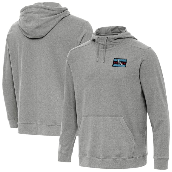Men's Antigua Heather Charcoal CM Punk Cloud Hoodie