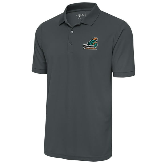 Men's Antigua Pewter Coastal Carolina Chanticleers Legacy Pique Polo